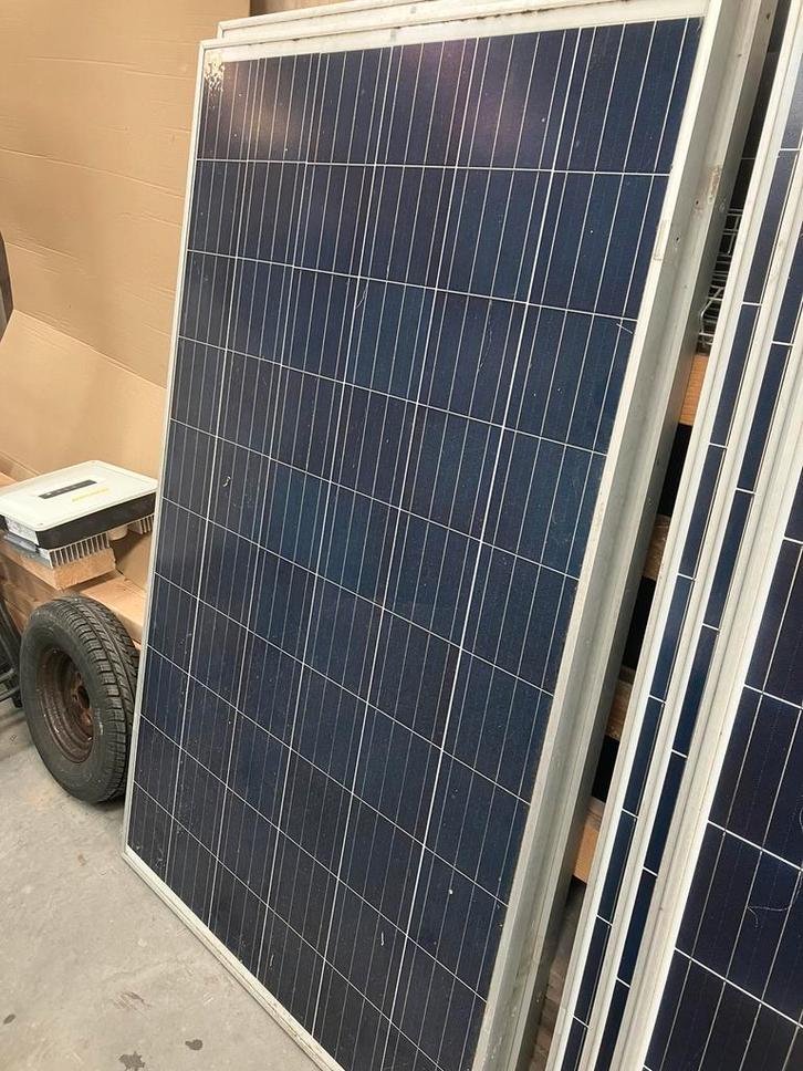 Zonnepanelenset 3st van 265 Wp met omvormer 1000Wp, Doe-het-zelf en Verbouw, Elektra en Kabels, Gebruikt, Overige typen, Ophalen