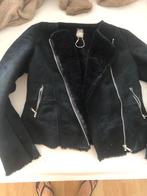 Zwarte RAFALUC Biker Jas - Maat S/M, Ophalen of Verzenden, Zo goed als nieuw, Maat 38/40 (M), Zwart