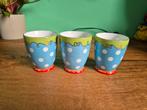3x bekers Douwe Egberts., Huis en Inrichting, Keuken | Servies, Ophalen of Verzenden, Gebruikt, Overige stijlen, Kop(pen) en/of Schotel(s)