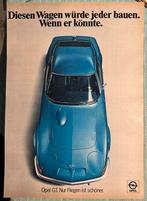 Advertentie Opel GT, Verzamelen, Verzenden, Zo goed als nieuw, Auto's