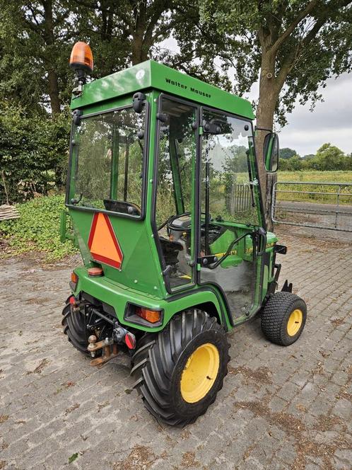John deere 455 mini trekker tractor frontbezem schuif., Tuin en Terras, Zitmaaiers, Ophalen of Verzenden