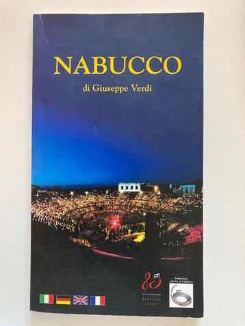 tekstboek Nabucco (Verdi) - Italiaans, Duits, Engels, Frans beschikbaar voor biedingen