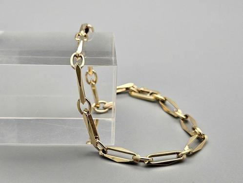Gouden vintage closed for ever armband. 2025/408., Sieraden, Tassen en Uiterlijk, Armbanden, Zo goed als nieuw, Goud, Goud, Ophalen of Verzenden