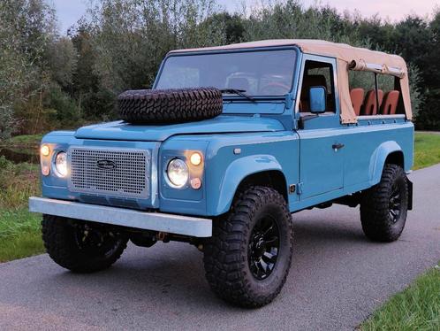 1994 Defender 110 SOFT TOP 300 Tdi Automatic, Porsche Blue, Auto's, Land Rover, Particulier, LED verlichting, Defender, Diesel