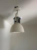 3 witte industriële hanglampen, Ophalen of Verzenden, Zo goed als nieuw, Metaal, Minder dan 50 cm