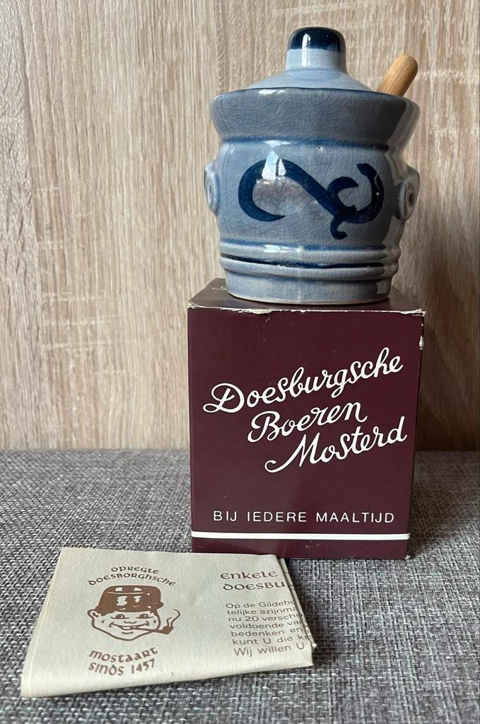 Vintage Doesburgsche Boeren Mosterd Pot, Antiek en Kunst, Antiek | Keukenbenodigdheden, Ophalen of Verzenden