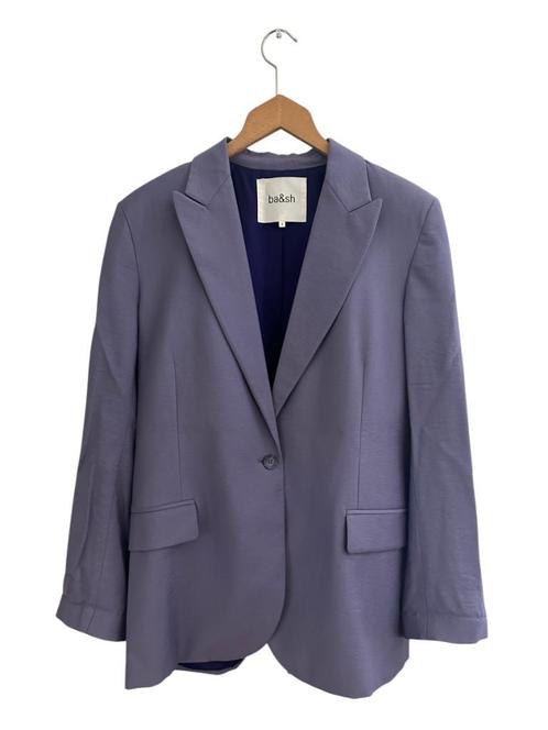 Ba&sh blazer M, Kleding | Dames, Broeken en Pantalons, Zo goed als nieuw, Maat 38/40 (M), Paars, Ophalen of Verzenden