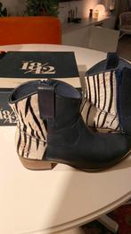 Merk 18/42 Leuke cowboy Boot in Navy/Zebra Maat 39, Blauw, Lage of Enkellaarzen, Ophalen of Verzenden, Zo goed als nieuw