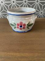 Strehla GDR pot met bloem, Ophalen of Verzenden