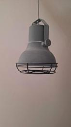 Industriële grijze lamp, Ophalen, Zo goed als nieuw, Metaal, Minder dan 50 cm