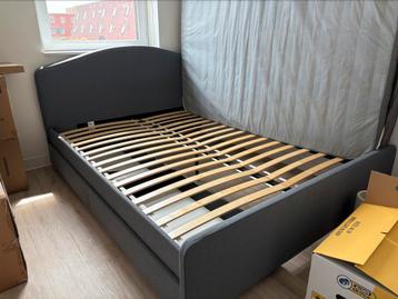 IKEA HAUGA bedframe 160x200cm (met opbergruimte) - afbeelding 1