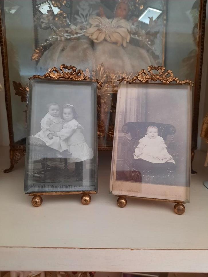 2 Franse foto lijstjes., Antiek en Kunst, Curiosa en Brocante, Ophalen of Verzenden