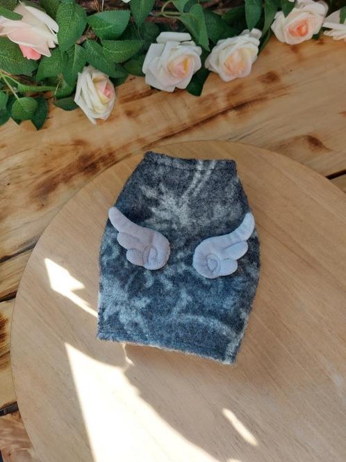 Natuurlijk wollen vest met engelenvleugels voor minihonden t, Dieren en Toebehoren, Honden-accessoires, Nieuw, Ophalen of Verzenden