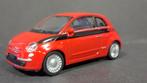 Fiat 500 Rood 1:43 Welly Pol, Zo goed als nieuw, Verzenden