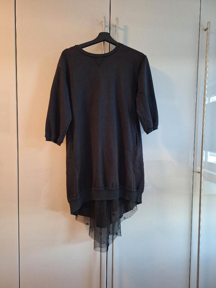 Ischiko jurk in maat XL, Kleding | Dames, Jurken, Zo goed als nieuw, Maat 46/48 (XL) of groter, Zwart, Onder de knie, Verzenden