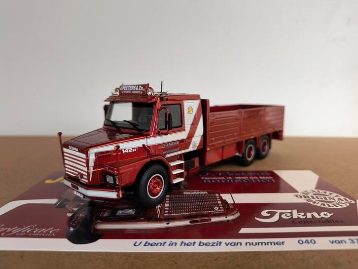 Tekno Scania Peeters, Hobby en Vrije tijd, Modelauto's | 1:50, Zo goed als nieuw, Bus of Vrachtwagen, Tekno, Ophalen of Verzenden