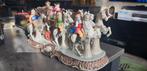 Antieke Porseleinen Koets met Paarden 50cm, Ophalen of Verzenden
