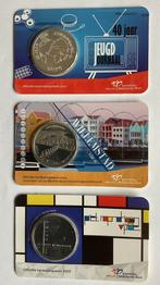 3 coincards UNC verzilverde vijfjes 2021, 2022, 2023, Ophalen of Verzenden, Euro's