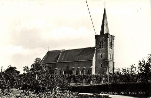 Wemeldinge, Ned. Herv. Kerk - niet gelopen, Verzamelen, Ansichtkaarten | Nederland, Ongelopen, Overijssel, Ophalen of Verzenden