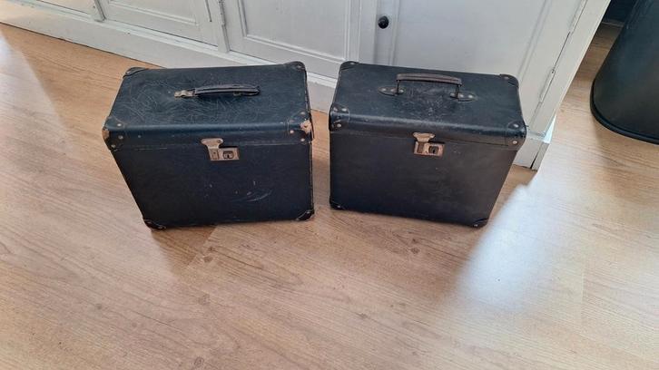 2 antieke hoedendozen , inclusief hoeden, zie foto's, Antiek en Kunst, Curiosa en Brocante, Ophalen of Verzenden
