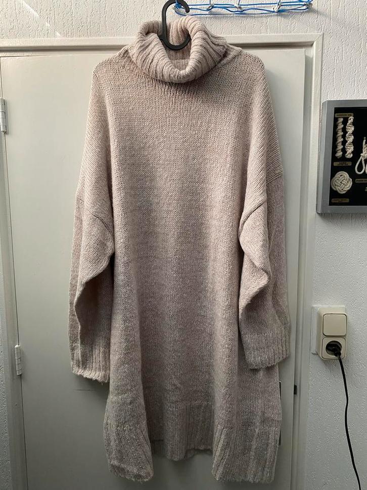 3 jurken, 2 met col, maat 3XL/4XL (maat 48/50), Kleding | Dames, Grote Maten, Zo goed als nieuw, Jurk, Beige, Ophalen of Verzenden