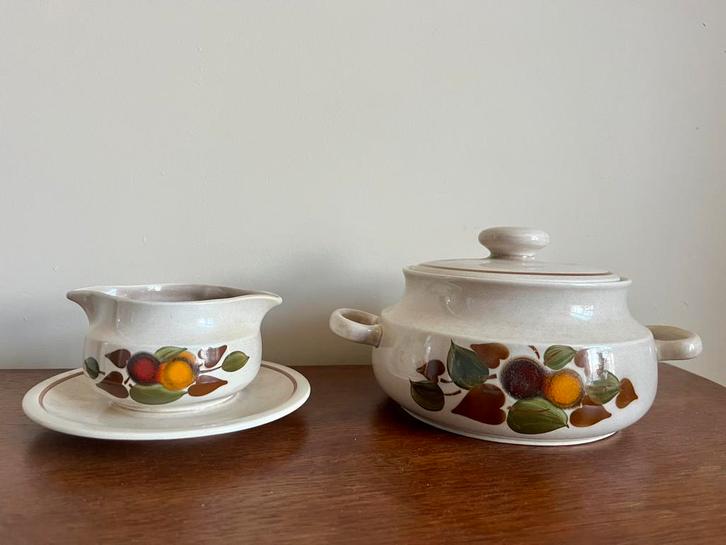 Vintage Boch Belgium Servies - Terrine en Sauskom, Antiek en Kunst, Antiek | Servies los, Ophalen of Verzenden