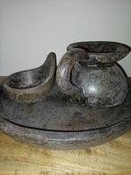 Schaal met decoratie landelijk, Ophalen, Rond, Hout