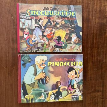 Disney plaatjesalbums Pinocchio en Sneeuwwitje beschikbaar voor biedingen