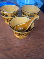 Vintage Goedewaagen aardewerk schaaltjes met lepel, Ophalen