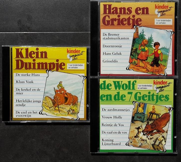 CD Set - Sprookjes -Hans en Grietje Klein Duimpje Wolf, Cd's en Dvd's, Cd's | Kinderen en Jeugd, Zo goed als nieuw, Verhaal of Sprookje