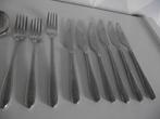 7 Florence bestek 3 mes 22 cm 4 vork 20cm 15cm RVS 18/10 p s, Ophalen of Verzenden