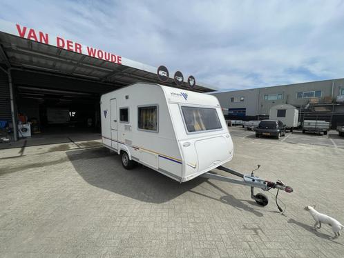 Knaus Vimara 400 Stapelbed lichtgewicht!, Caravans en Kamperen, Caravans, Bedrijf, 750 - 1000 kg, Overige, Knaus, Dwarsbed, Dwars-stapelbed