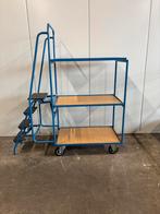 Fetra orderpickwagen / magazijnkar / etagewagen / met trap, Doe-het-zelf en Verbouw, Transportwagens, Ophalen, Gebruikt, Transportkar