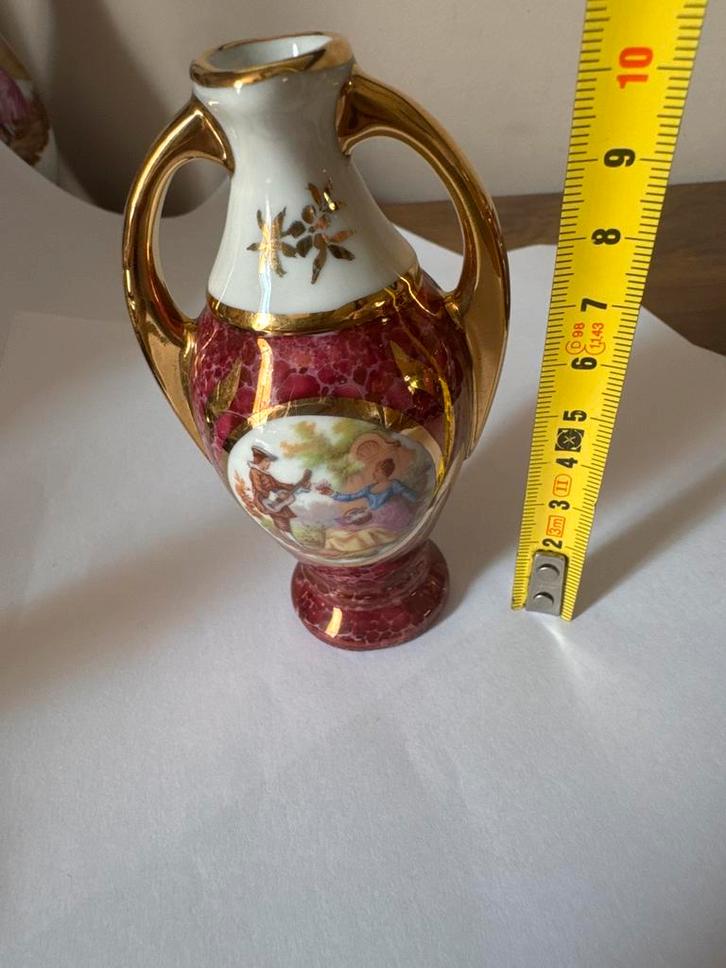 Limoges Porseleinen Miniatuur Vaas – 10 cm, Antiek en Kunst, Antiek | Porselein, Ophalen of Verzenden