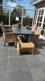 Tuin terras set met tafel, Tuin en Terras, Tuinsets en Loungesets, Ophalen, Gebruikt, Teakhout