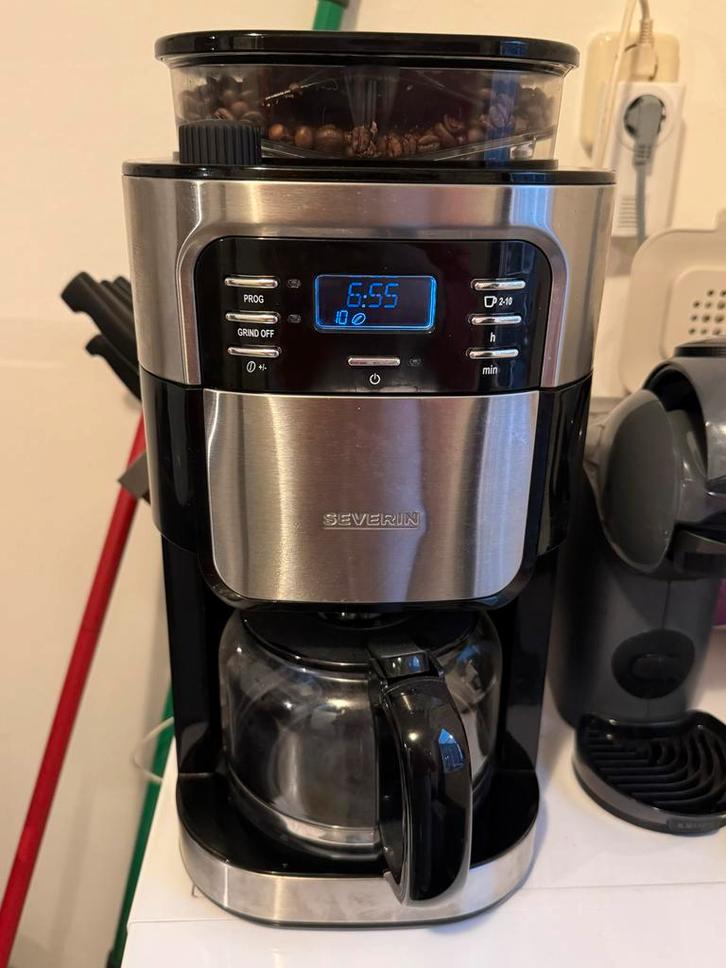 Severin Koffiemachine met Bonenmaler, Witgoed en Apparatuur, Koffiezetapparaten, Zo goed als nieuw, Gemalen koffie, Koffiemachine