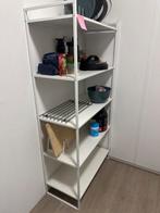 Witte metalen stellingkast, Ophalen, Zo goed als nieuw