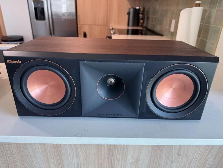 Klipsch RP-500C II Center Speaker - Walnut (nieuwstaat), Audio, Tv en Foto, Luidsprekers, Zo goed als nieuw, Center speaker, 120 watt of meer