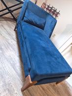 Blauwe Longchair - Stijlvol en Comfortabel, Huis en Inrichting, Banken | Sofa's en Chaises Longues, Ophalen, Hout, Eenpersoons