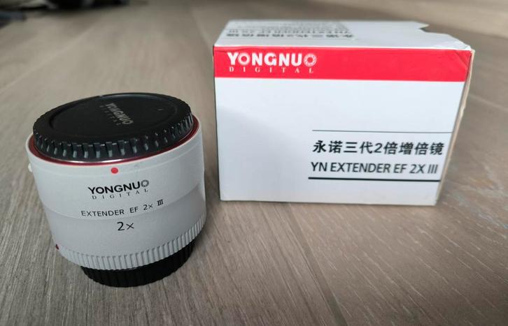 Yongnuo Extender EF 2x III - Perfecte staat!, Audio, Tv en Foto, Fotografie | Lenzen en Objectieven, Zo goed als nieuw, Telelens
