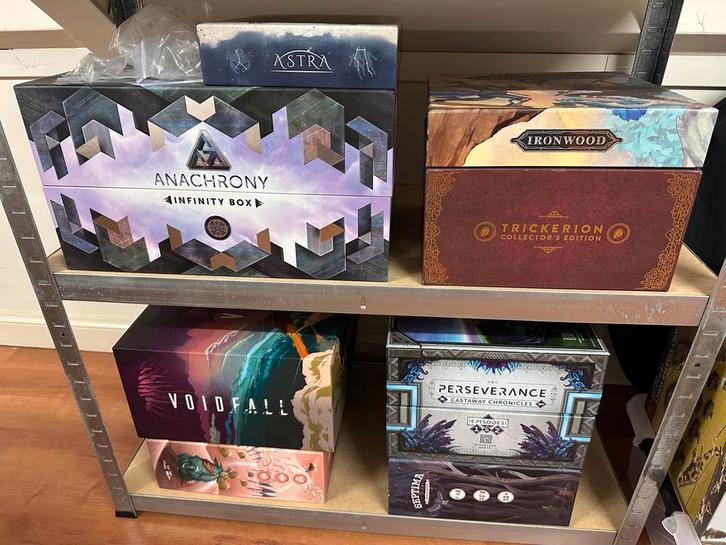 Bordspellen Collectie: Voidfall, Cerebria, Trickerion, etc., Hobby en Vrije tijd, Gezelschapsspellen | Bordspellen, Nieuw, Een of twee spelers