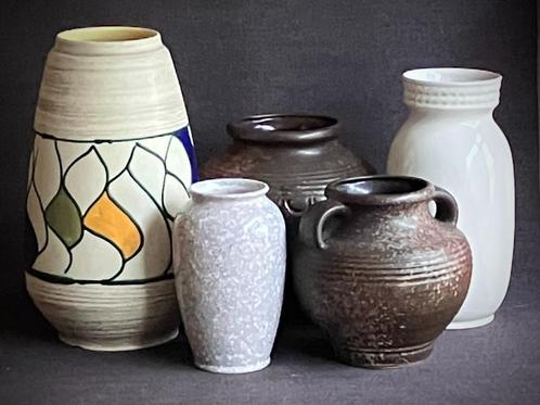 Bay West Duitse Vintage Keramieken Vazen, 70's 80's, Antiek en Kunst, Antiek | Vazen, Ophalen of Verzenden