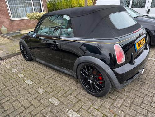 Mini 1.6 16V Cooper S Cabrio AUT 2005 Zwart, Auto's, Mini, Particulier, Benzine, G, Cabriolet, Automaat, Origineel Nederlands