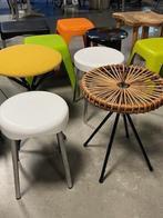 Vintage krukjes retro krukken design stool kruk bijzetkruk, Huis en Inrichting, Krukjes, Ophalen, Overige materialen, Gebruikt