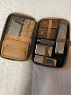 Vintage toilettas voor heren, Sieraden, Tassen en Uiterlijk, Toilettassen, Ophalen of Verzenden, Gebruikt, Bruin, Heer
