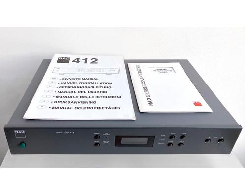 NAD 412 STERO FM/AM STEREO TUNER + HIGH END KABELS, MANUALS, Audio, Tv en Foto, Tuners, Gebruikt, Verzenden
