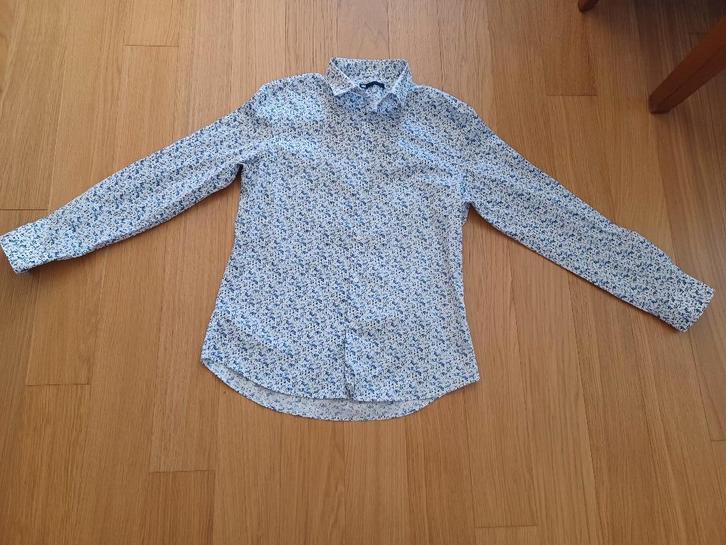 Heren overhemd met dessin, Kleding | Heren, Overhemden, Zo goed als nieuw, Halswijdte 43/44 (XL), Overige kleuren, Ophalen of Verzenden