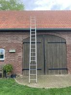 Ladder Excelsior 28 treden twee delig aluminum, Doe-het-zelf en Verbouw, 2 tot 4 meter, Ladder, Opvouwbaar of Inschuifbaar, Zo goed als nieuw