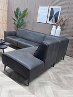 ZGAN De Bommel Hoekbank Microleer - Antraciet - 271 x 208, Huis en Inrichting, Banken | Bankstellen, Ophalen, 250 tot 300 cm, -