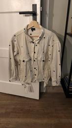 Spijkerjasje oversized crème met sterren maat S, Ophalen of Verzenden, Jasje, Maat 36 (S), Gedragen